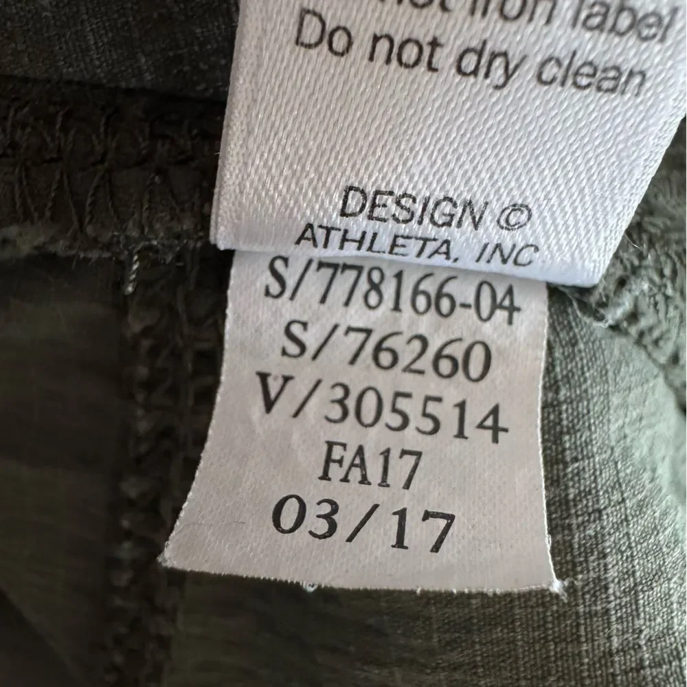 Athleta Trekkie Cropped Pants in Green 778166 Size 10 Tall